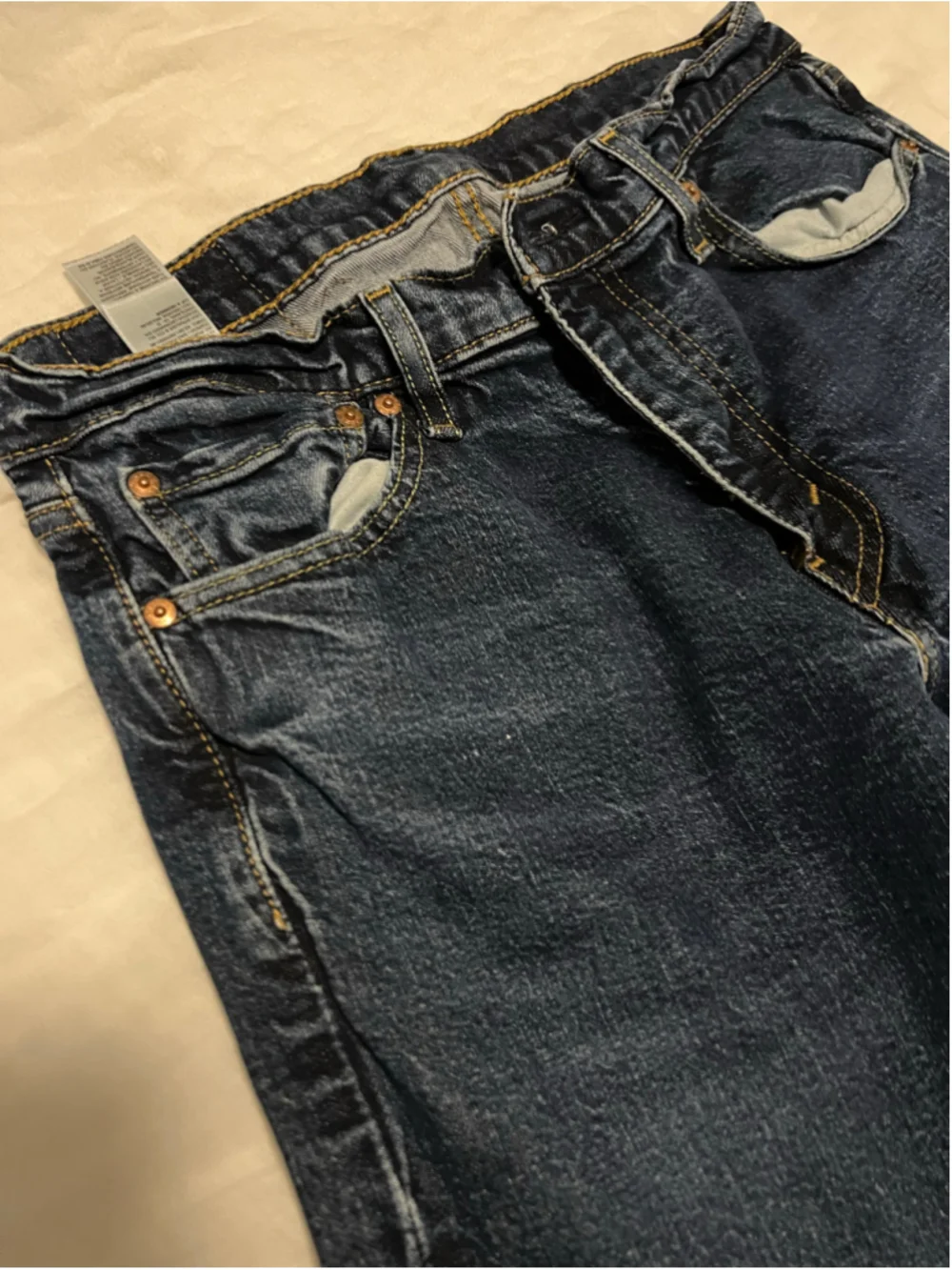 Men's Levi's 511 Slim Jeans Dark Blue Waist 33 L 32